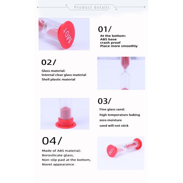 Mini Brushing 2 Minute Hourglass Timer Customized Unique Sand Timers