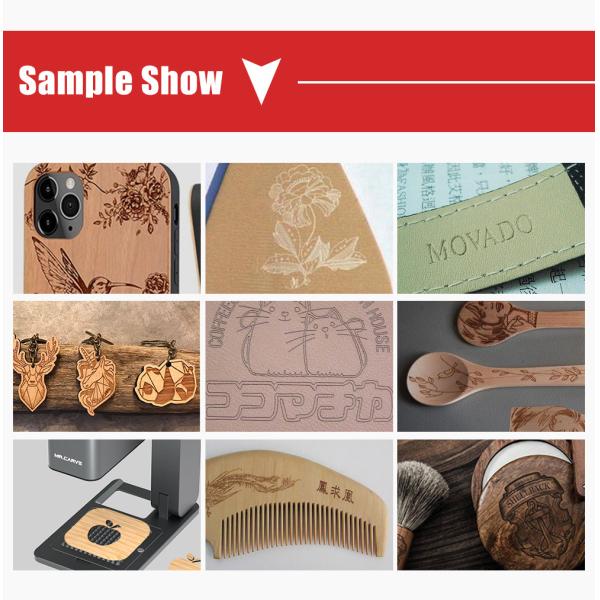 Automatic Laser Engraving Cutting Machine 5W Intelligent Mini Foldable Desktop 455nm