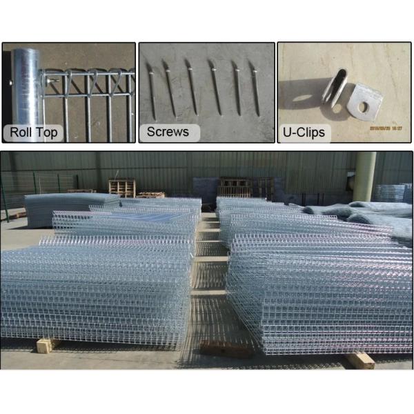 hot dipped galvanized BRC welded mesh panel fencing, roll top fence, decorative public park fence