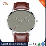 PU Leather Fashion Men Wrist Watch Quartz Watch PU Strap Circular Dial Fashion
