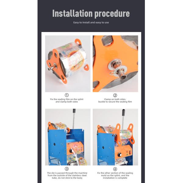 High Cost Performance Milk Tea Cup Sealer Machine with Adjustable Settings 8 KG Capacity