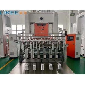 130tons Automatic Aluminium Foil Food Container Making Machine With Silver White