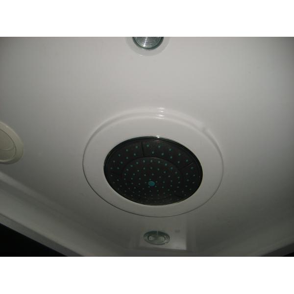 rectangular steam shower room with jacuzzi