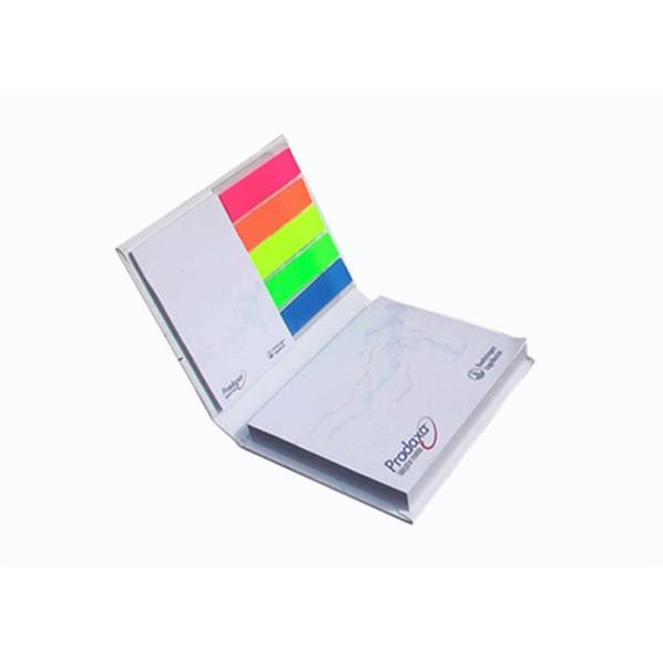 Hardcover Post Its Notes with Custom Self-adhesive Sticky Notes and Colorful