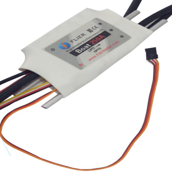 High Performance 250A 8S Programmable Brushless ESC With OPTO For Sailing Boat