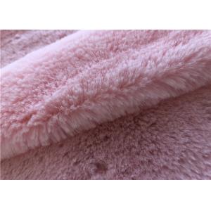 Quality 300GSM Polyester Faux Rabbit Fur Fabric For Slipper Making for sale