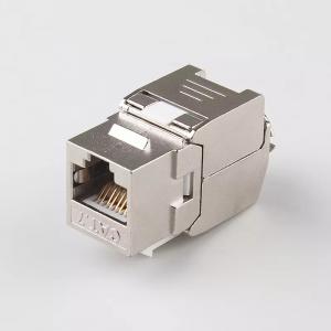Quality RJ45 Cat7 Keystone Jack Module With Shielded Toolless 8p8c Zinc Alloy 26AWG Cable for sale