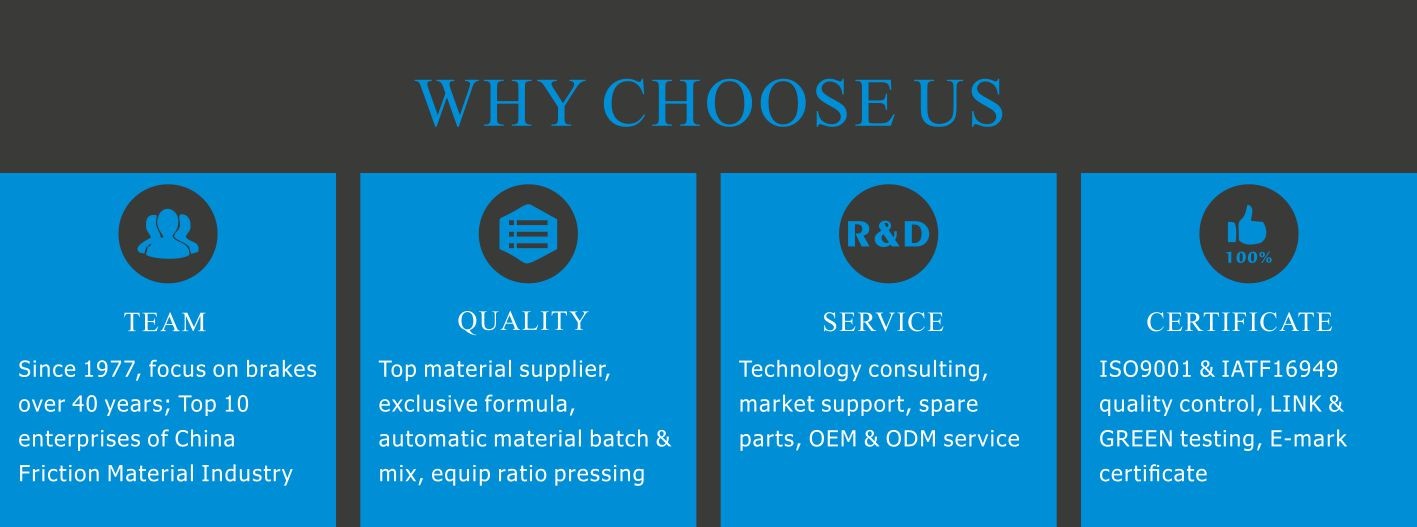 Truck And Bus Drum Brake Linings 0.35~0.45 Friction Coefficient Customized Packaging