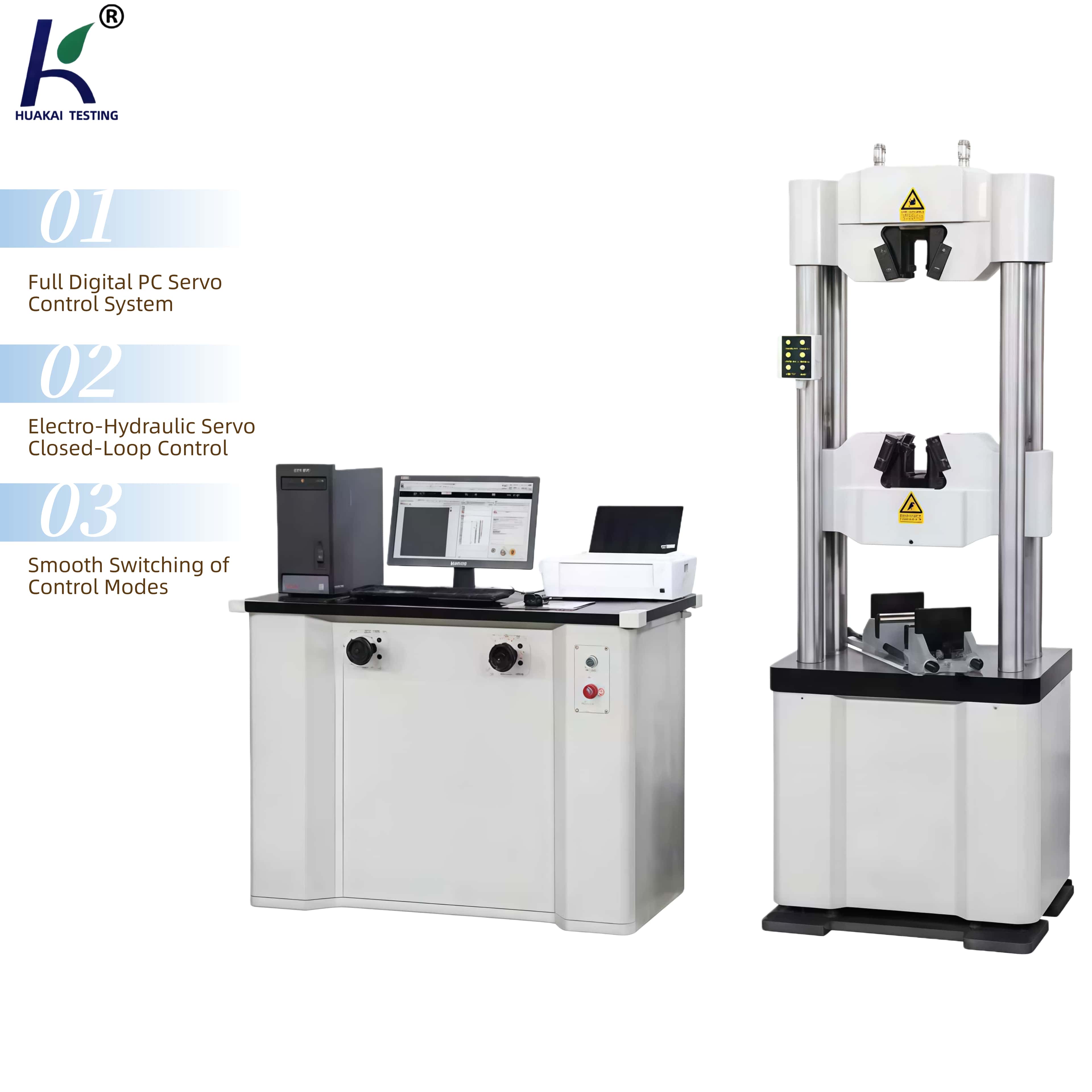Electro-Hydraulic Servo Universal Testing Machine Microcomputer Controlled Electro-Hydraulic Servo Tensile Testing Machine