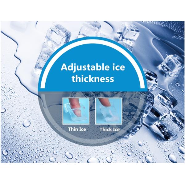220V 50Hz Small Size Ice Maker , Commercial Ice Machine With Vertical Evaporator