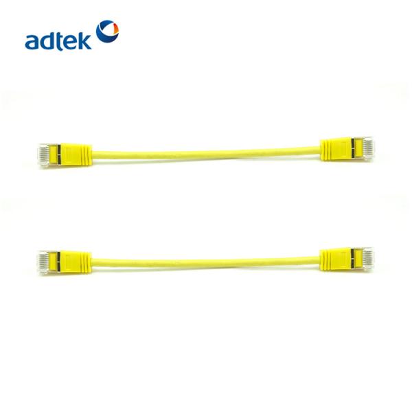 Cat5e 26AWG Copper Patch Cord Yellow FTP Network Cable