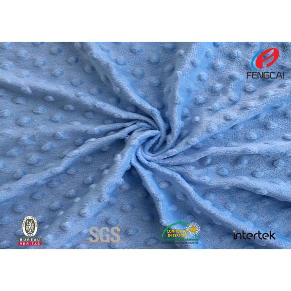 Red Polyester Minky Blanket Fabric , Star Minky Fabric 31 Colors Available