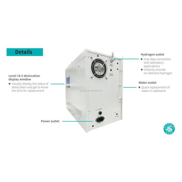 QL-300 H2 Hydrogen Generator Pem Technology FID GC 300ml/Min Production Rate