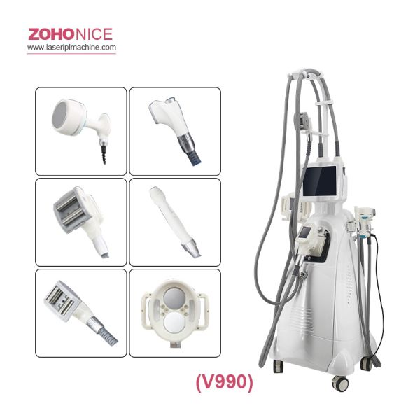 Wrinkle Removal Anti Cellulite 40K Cavitation Rf Vacumm Roller 360 Rotating Velashaping Slimming Machine