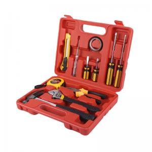 Quality 12pcs Household Hardware Portable Toolbox With Combination Hardware Toolbox Ratchet Wrench Set for sale