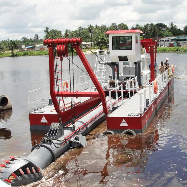 24 Liters/hour Fuel Consumption Portable Cutter Suction Dredger JMD350 For Dredging