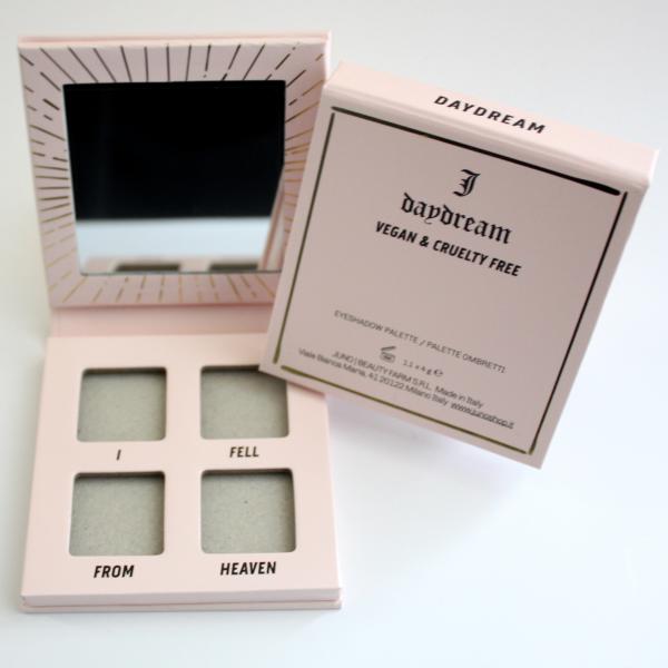 4 Pan 27mm Blank Makeup Palette For Blush C2S Paper Greyboard Hot Foil Stamping