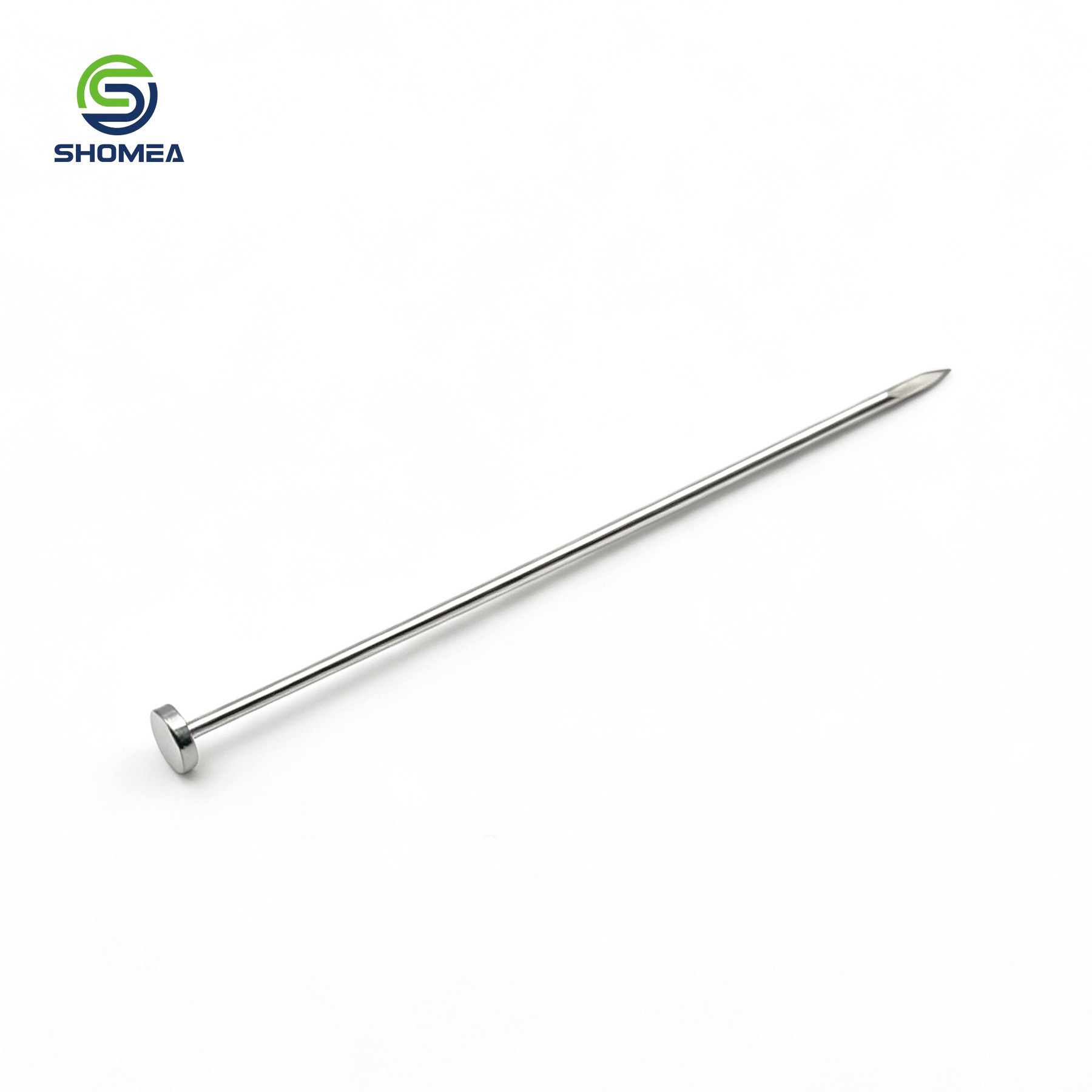 Customized Stainless Steel Solid Needle With Flat Round Head