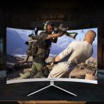23.8 24 Inch Lcd Display Curved Computer Monitor with 0.264mm Pixel Pitch