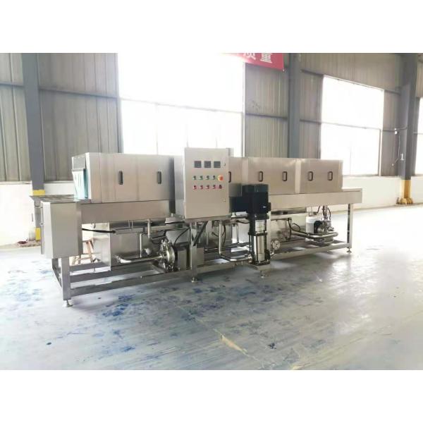 Multi Section Plastic Box Tray Washing Equipment