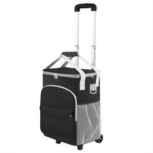 China Picnic Insulated Trolley Cooler Bag With Wheels Cart Keep Cool Warm 2x8x15 on sale