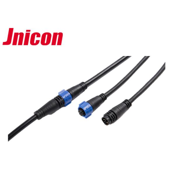 Male Female Waterproof Data Connector Outdoor Cable Welding IP67 Jnicon 3 Pin