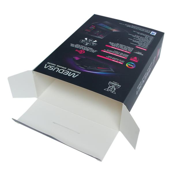 350gsm Electronics Packing Boxes Spot UV Gaming Mouse Packaging