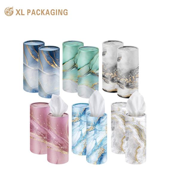 XL Packaging Round Paper Tube Tissue Box with Strong Water Absorption and Customized Packing Style