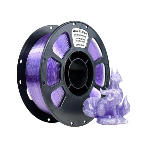 IBOSS 3D Printing Filament 1.75mm Flash Point Purple PETG Filament