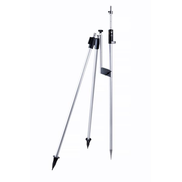 Light Weight Prism Pole Bipod 2.15m Prism Pole Bubble Level