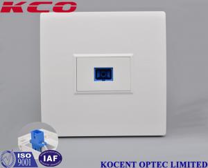 Quality Lightweight Fiber Optic Terminal Box SC / UPC Simplex End User Home Socket Face Plate for sale