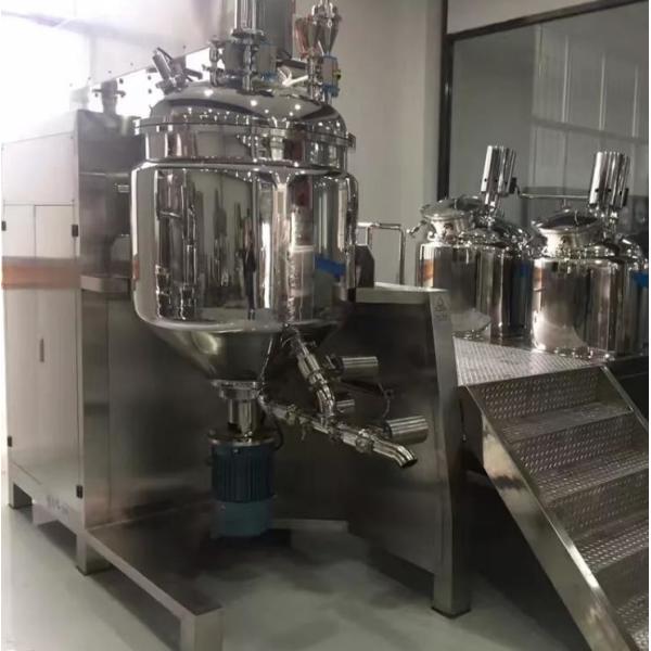 Stable 7.5KW Vacuum Emulsifier Homogenizer Mixer For Cosmetics