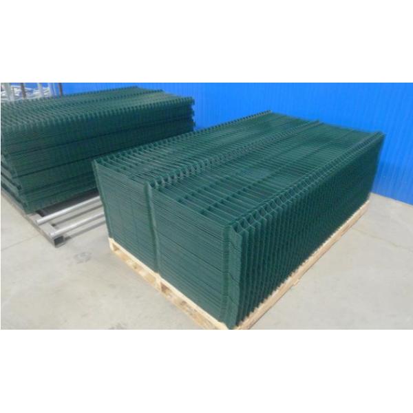 6ft Height V Mesh Security Fencing Pvc Coated Easily Assembled Peach Post