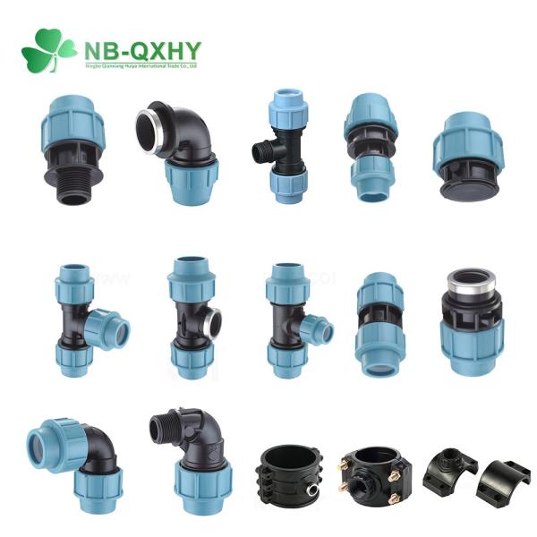 Irrigation PP Compression Pipe Fitting Tee Varnish Paint Equal Tee Male Thread Tee