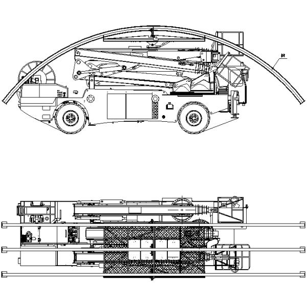 153Kw Diesel Engine Arch Installation Equipment With 15m Max Operating Width