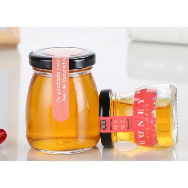 Mini Glass Honey Jars , Empty Honey Bottles 25ml 35ml 75ml 100ml