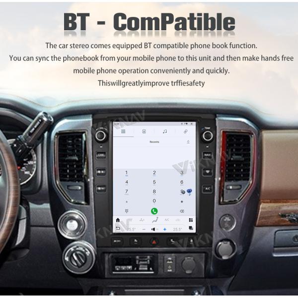 12.1Inch Touch Screen Head Unit For 2016--2019 Nissan Titan GPS Navigation Multimedia Player Android Wireless Carplay