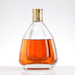 Quality Super Flint Glass Brandy XO Bottle 200ml 375ml 500ml 700ml 1000ml Clear for Packaging for sale