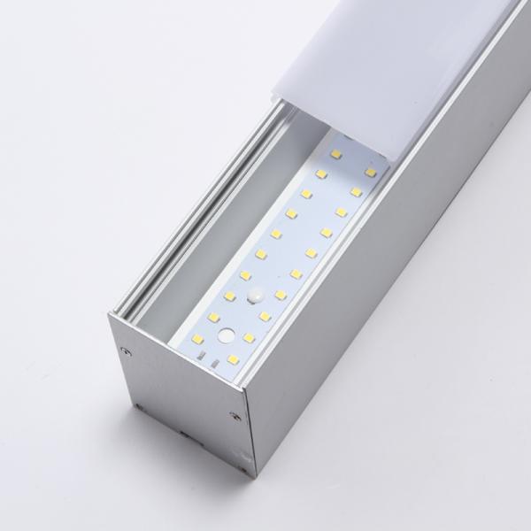 IP45 SMD2835 LED Linear Light Alumimum + PC Cover Material 100-110lm/W Brightness