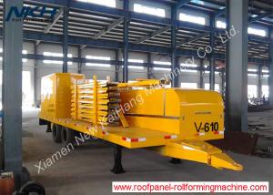 Quality V610 Big Span Roof Panel Roll Forming Machine With Bending / Curving Machine for sale
