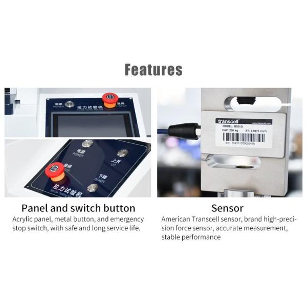 Single Column Universal Wire Tensile Testing Machine For Plastic 500Kg