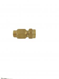 Quality Brass Pipe Compression Fittings 1/4 inch - 2 Inch Straight Coupler Anti Corrosion for sale