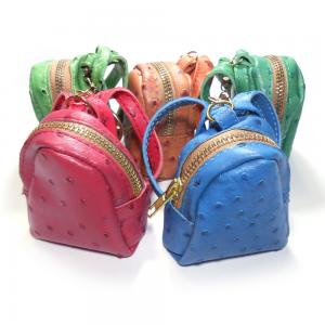 China ROHS Mini Backpack Keyring , Glitter Leather Coach Bag Keychain on sale