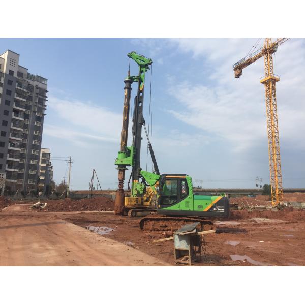 220kN.M Rotary Borehole Drilling Machine KR220C 66t Dril Depth 64 / 51m 35 Mpa Rotary Piling Rig