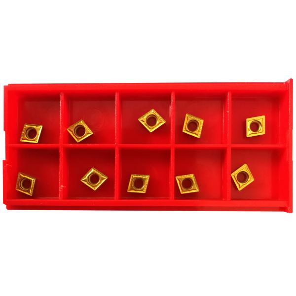 Square Carbide Boring Inserts CVD Coating Inner Hole CCMT060204-GM