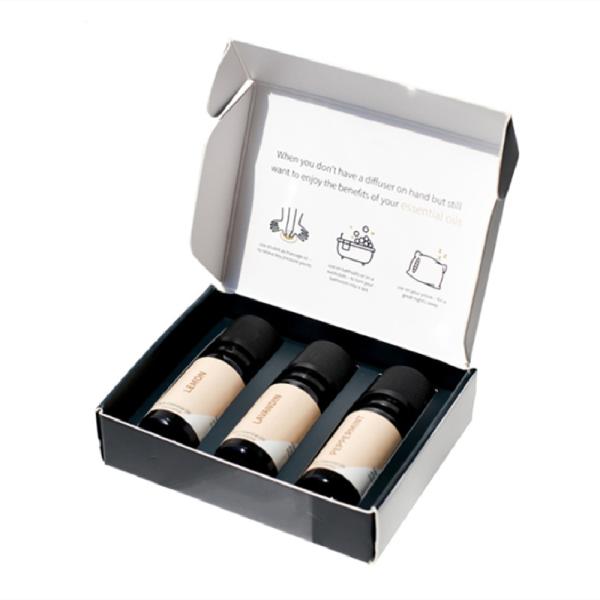 Custom Folding Corrugated Box With Gold Foil Printing For Candle Jar Holder Packaging