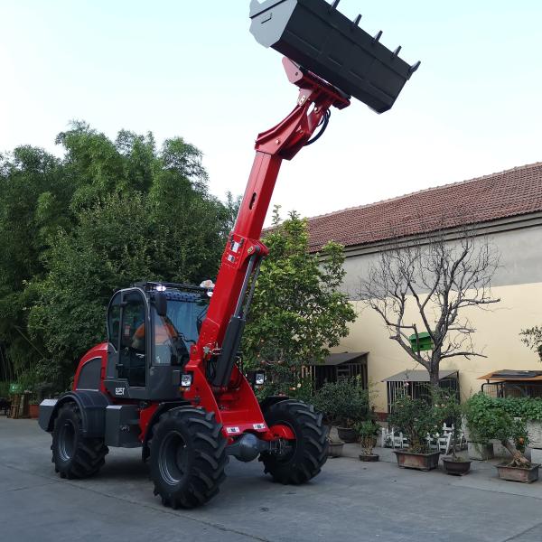 4x4 Telescopic Wheel Loader Machine Power 70kW Construction Shape
