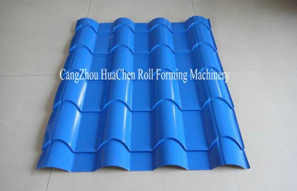 Steel Step Tile Making Machinery / Glazed Tile Cold Rolled Forming Machine