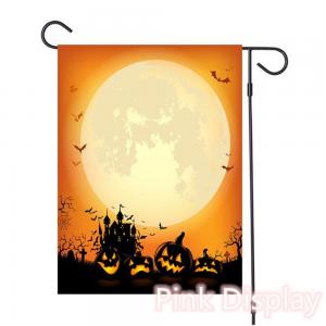 Quality Pink Display Silkscreen Decorative Halloween Flags for sale