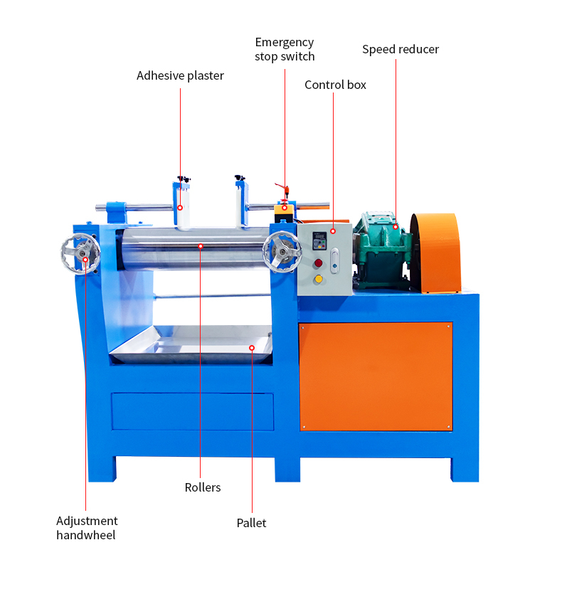 7 Inch Silicone Rubber Milling Machine for Solid Original Raw Material Color Milling